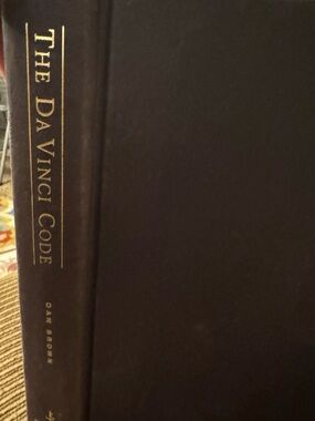 The Da Vinci Code Decorative Hardcover Book - Black with Gold Accents